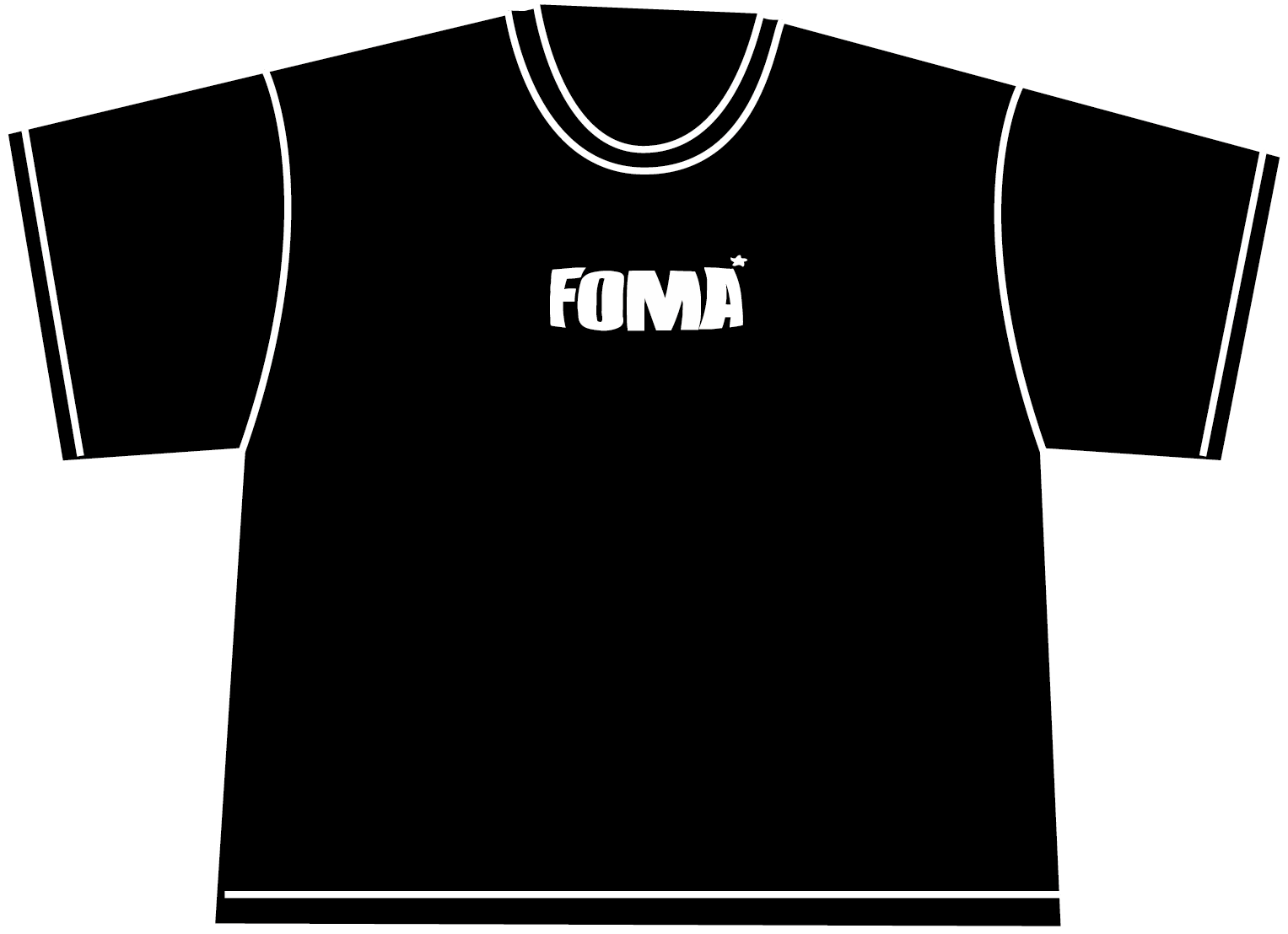 PLAYERA NEGRA FOMA